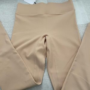 Bandier ribbed nude/beige/tan leggings sz small
